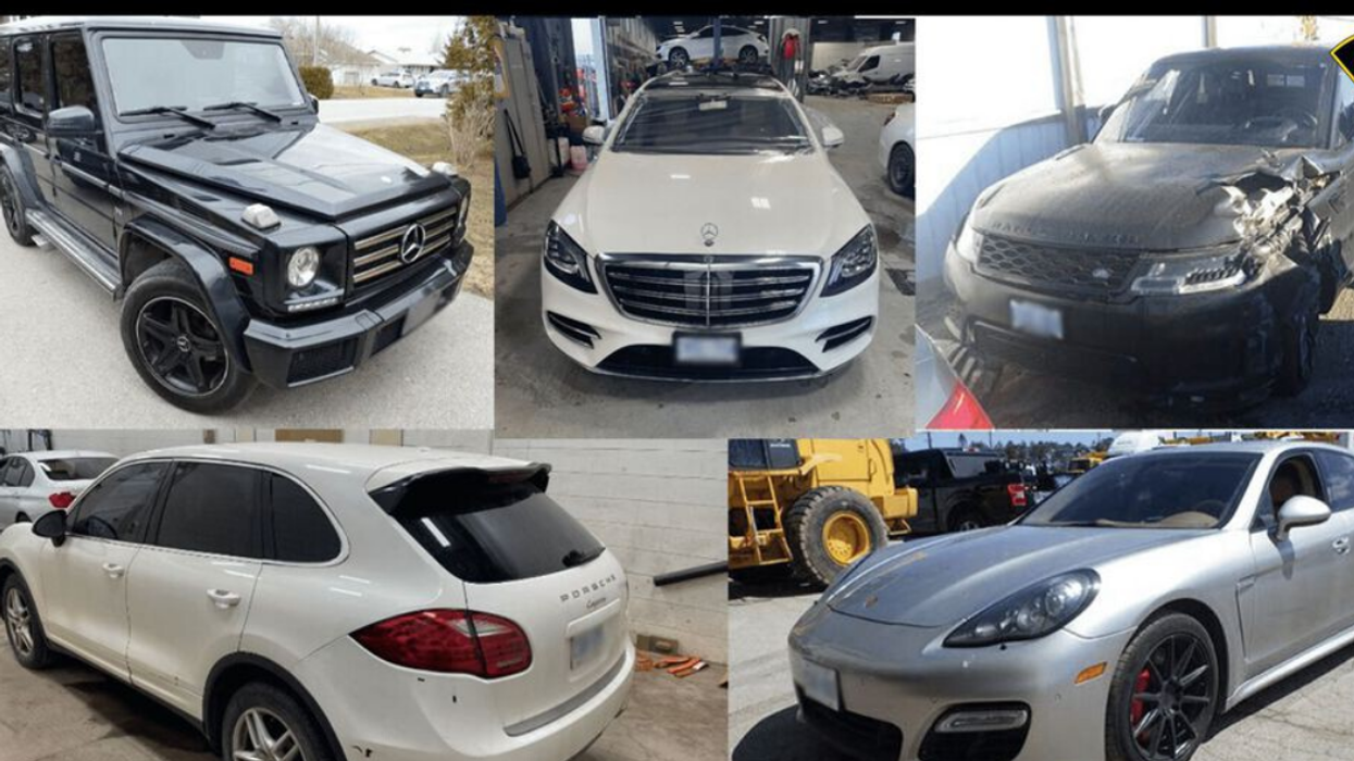 Some of the stolen vehicles OPP recovered in Project MYRA.