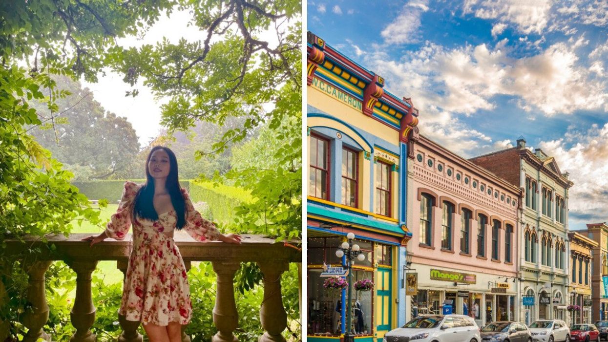 Someone at Buchart Grdens