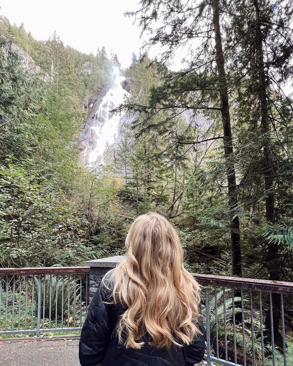 Someone at Shannon Falls.