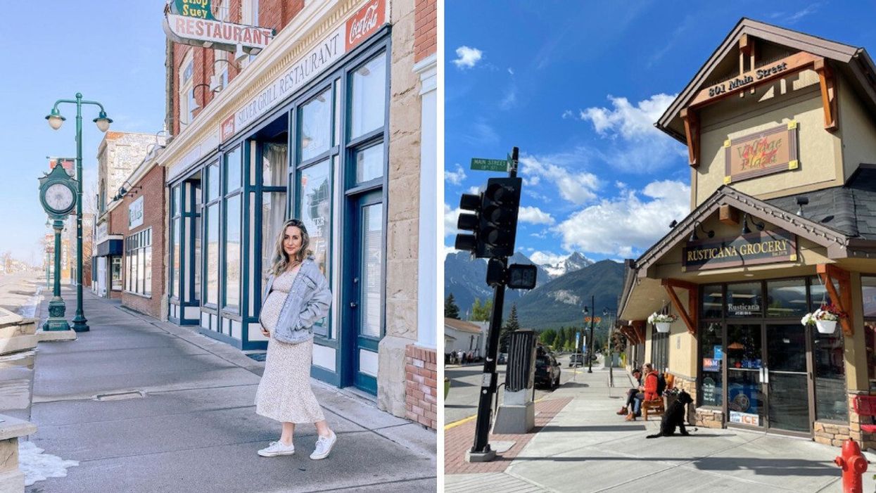 Someone in Fort Macleod. Right: Canmore was also used in The Last Of Us.