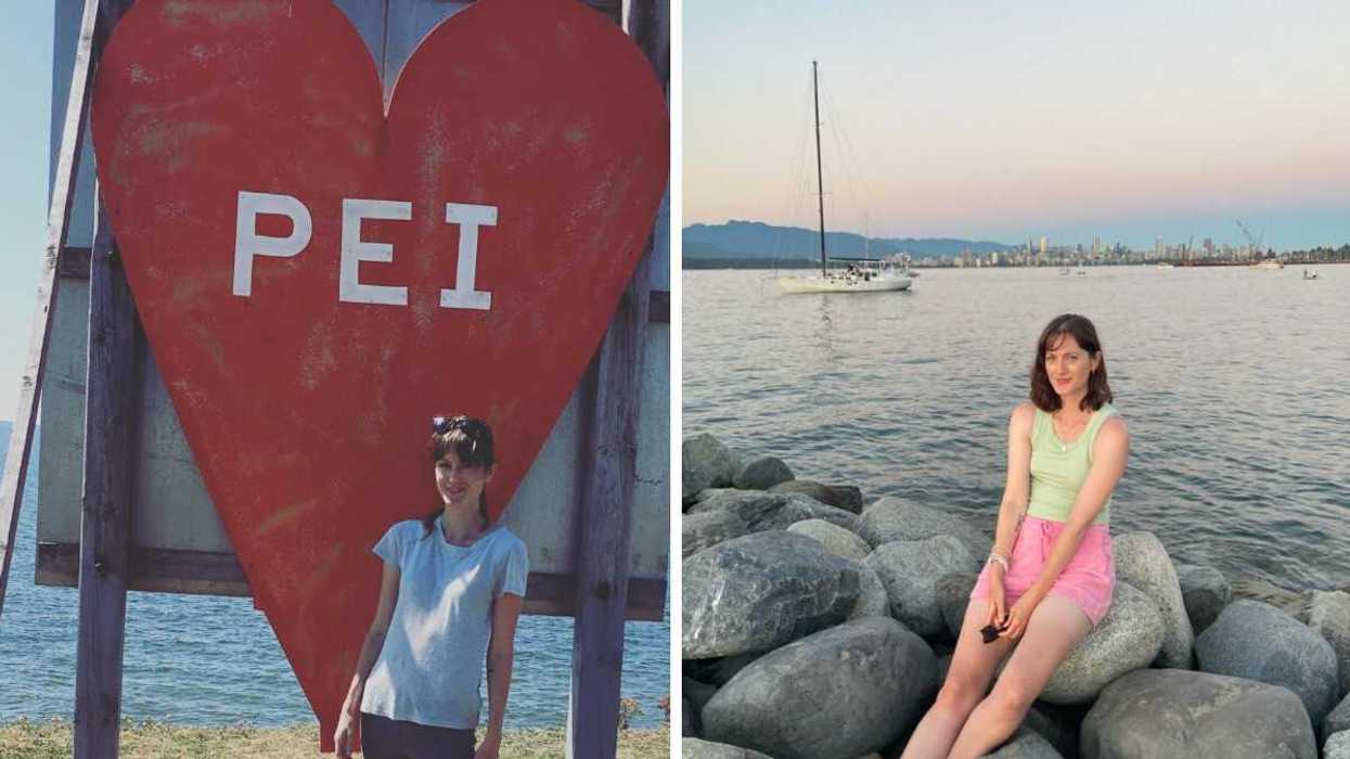 Someone in Prince Edward Island. Right: Someone in Vancouver BC.