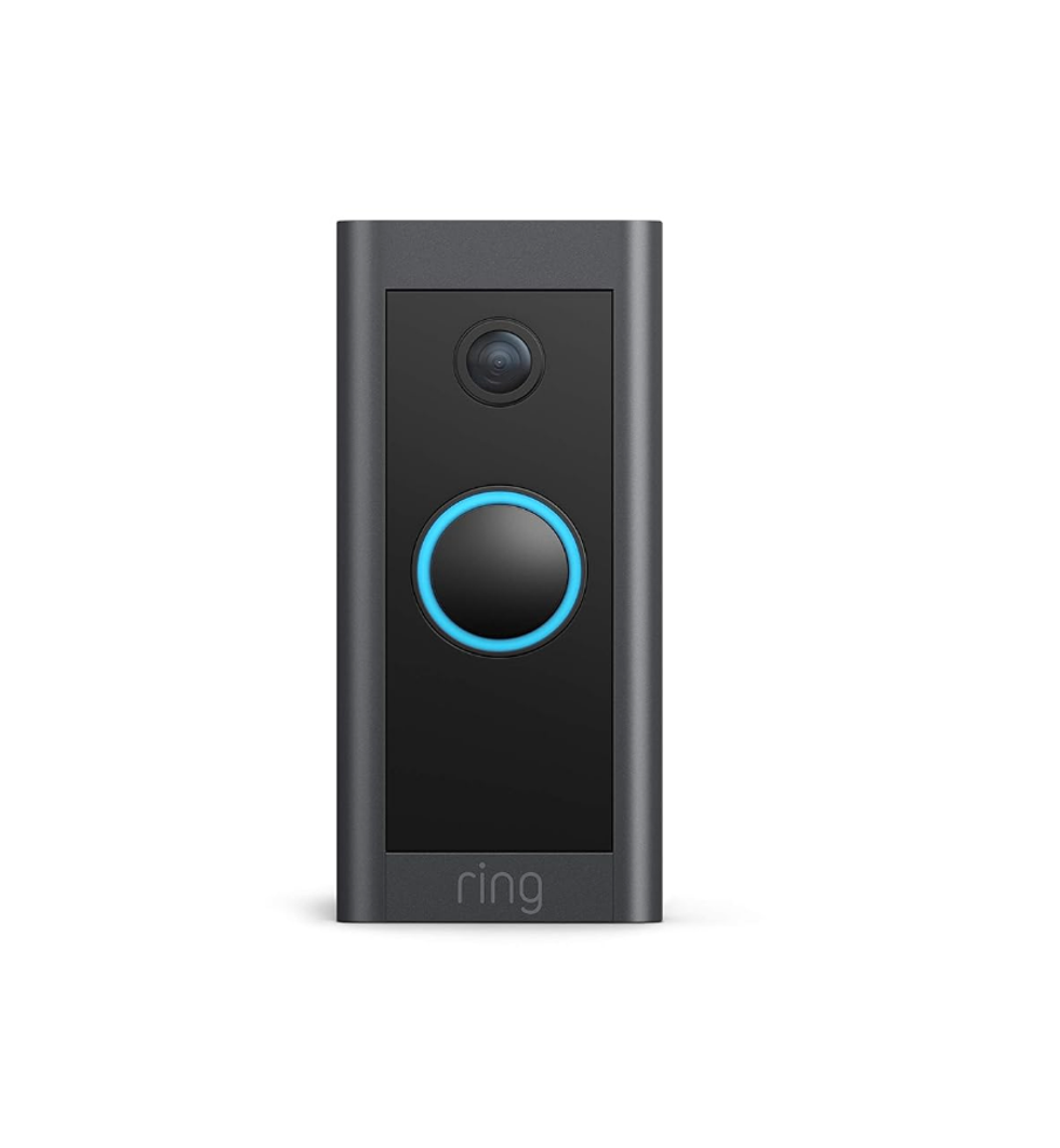 Sonnette vid\u00e9o c\u00e2bl\u00e9e Ring \u2013 HD 1080p avec audio bidirectionnel