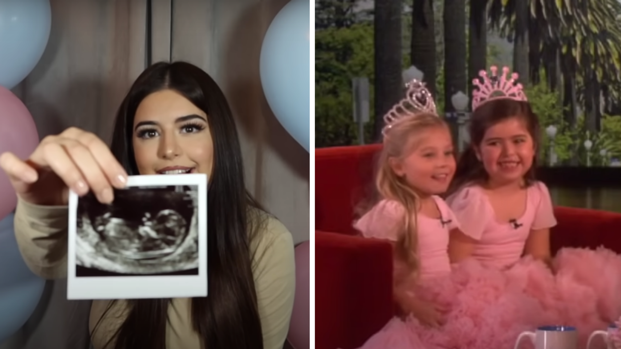 Sophia Grace Brownlee. Right: Sophia Grace Brownlee & Rosie McClelland.