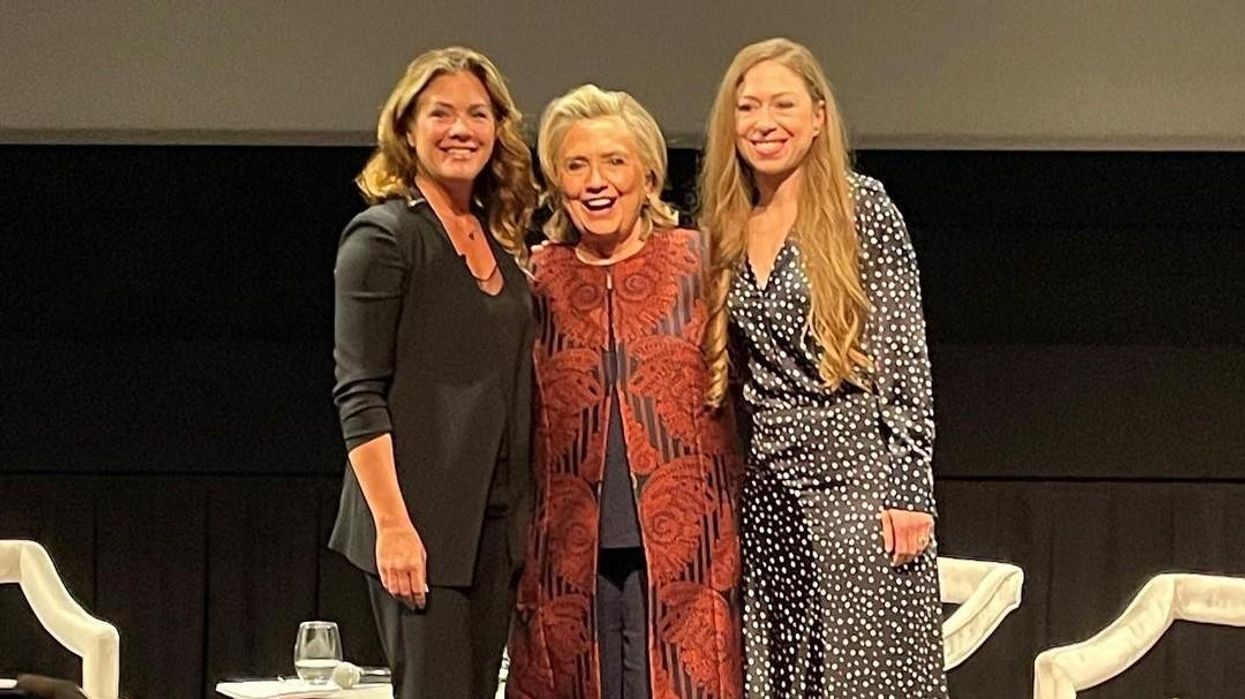 Sophie Grégoire Trudeau, Hillary Clinton and Chelsea Clinton at an event during TIFF.
