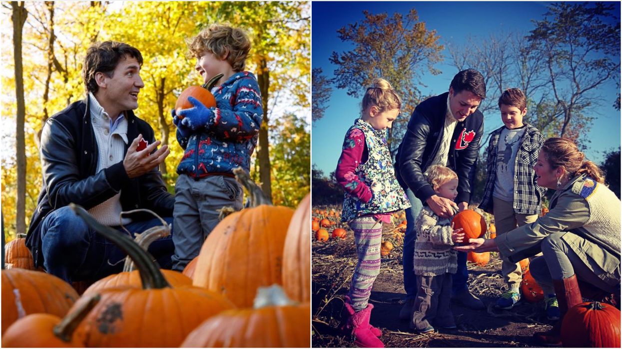 Sophie Grégoire Trudeau Shared The Sweetest Thanksgiving Photo Of Justin In Dad-Mode