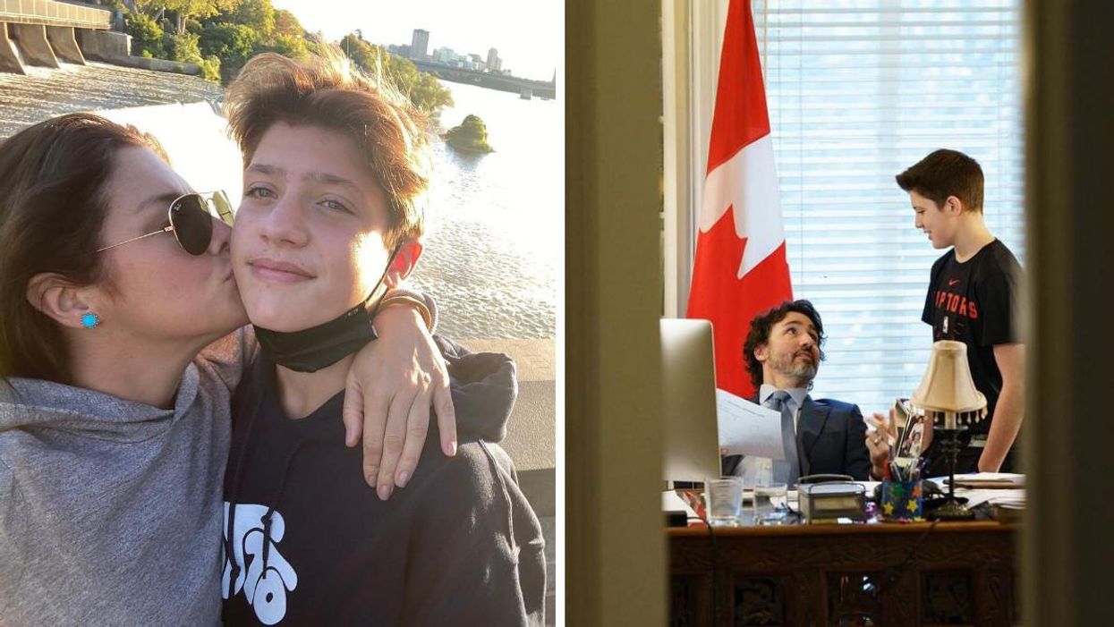 Sophie Grégoire Trudeau Was In Embarrassing Mom Mode To Wish Her Teenage Son Happy Birthday