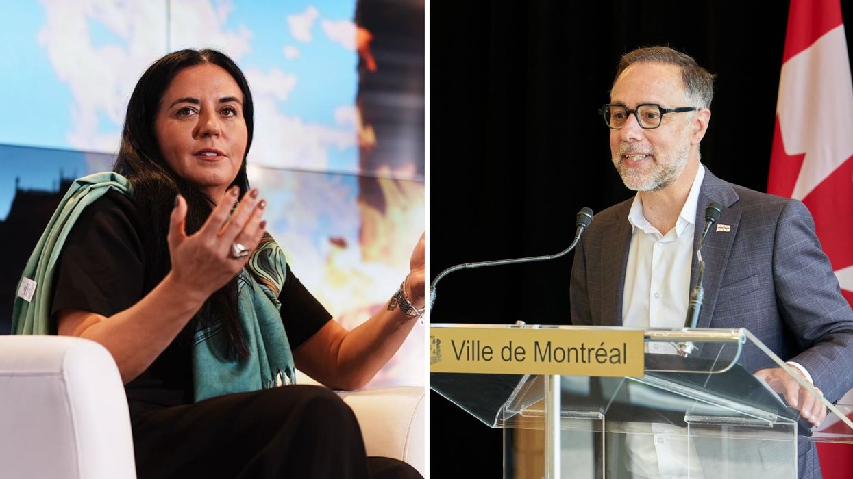 Soraya Martinez Ferrada. Droite : Luc Rabouin