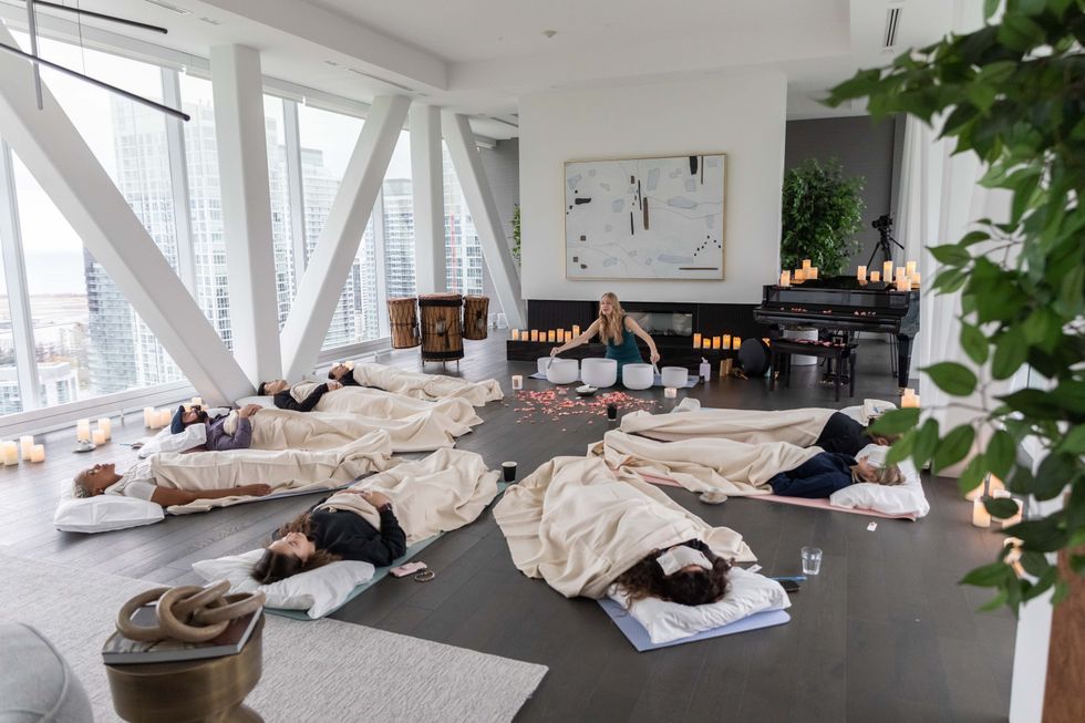 Sound healing meditation.