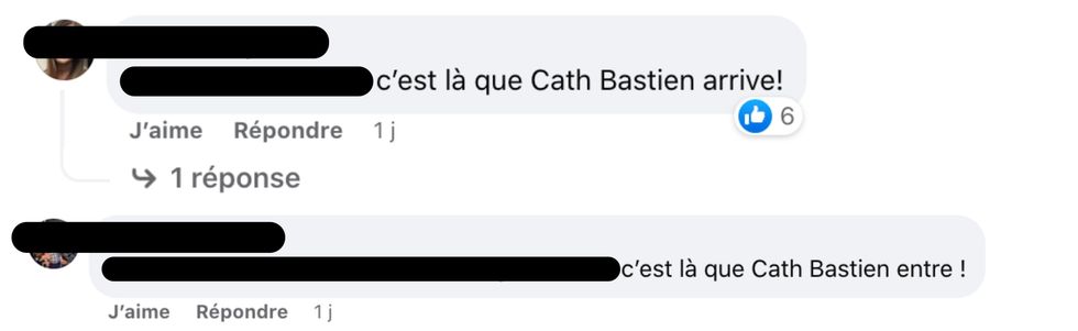 Soup\u00e7ons face \u00e0 l'arriv\u00e9e de Catherine Bastien \u00e0 OD.