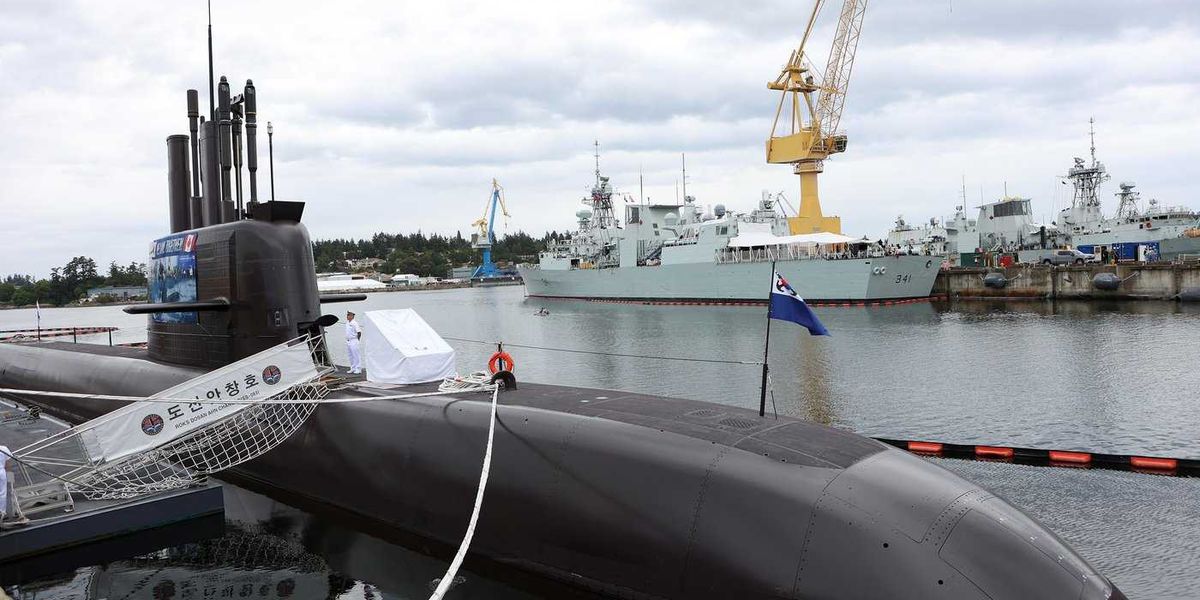 South Korean submarine in B.C. is floor model in sales pitch to supply Canada’s fleet South Korean submarine in B.C. is floor model in sales pitch to supply Canada’s fleet