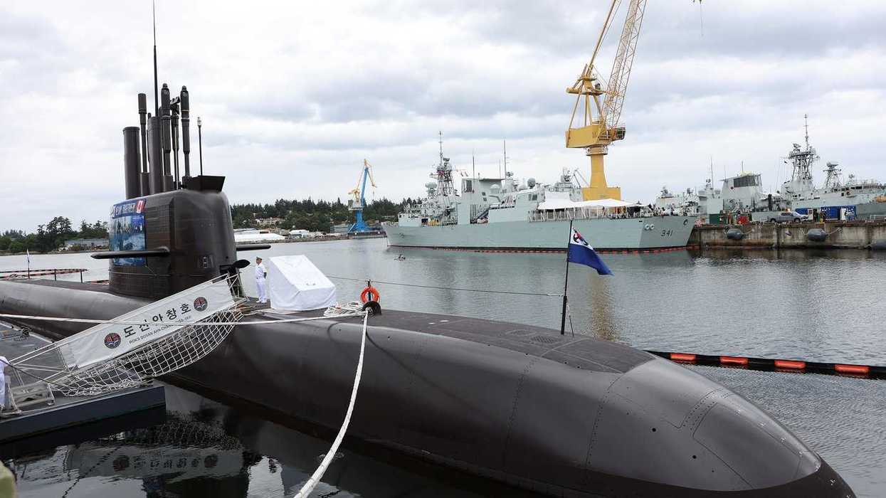 South Korean sub in B.C. amid sales pitch