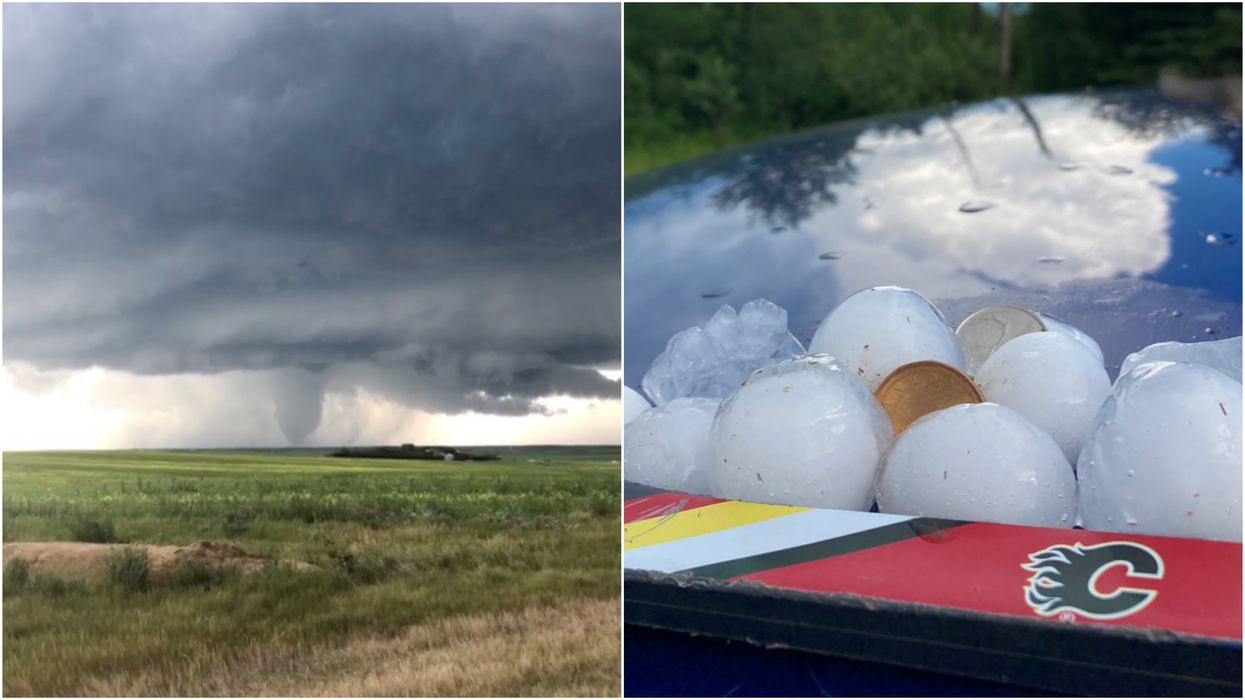 Southwest Saskatchewan's Storm Included Multiple Tornadoes & Ridiculous Hail (PHOTOS)