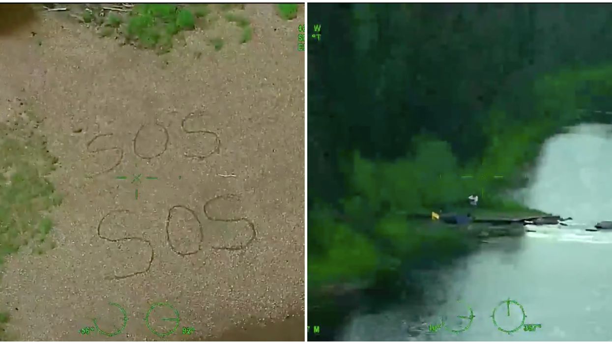 Spanish River Rescue Occurred After Ontario Woman Drew SOS In The Sand