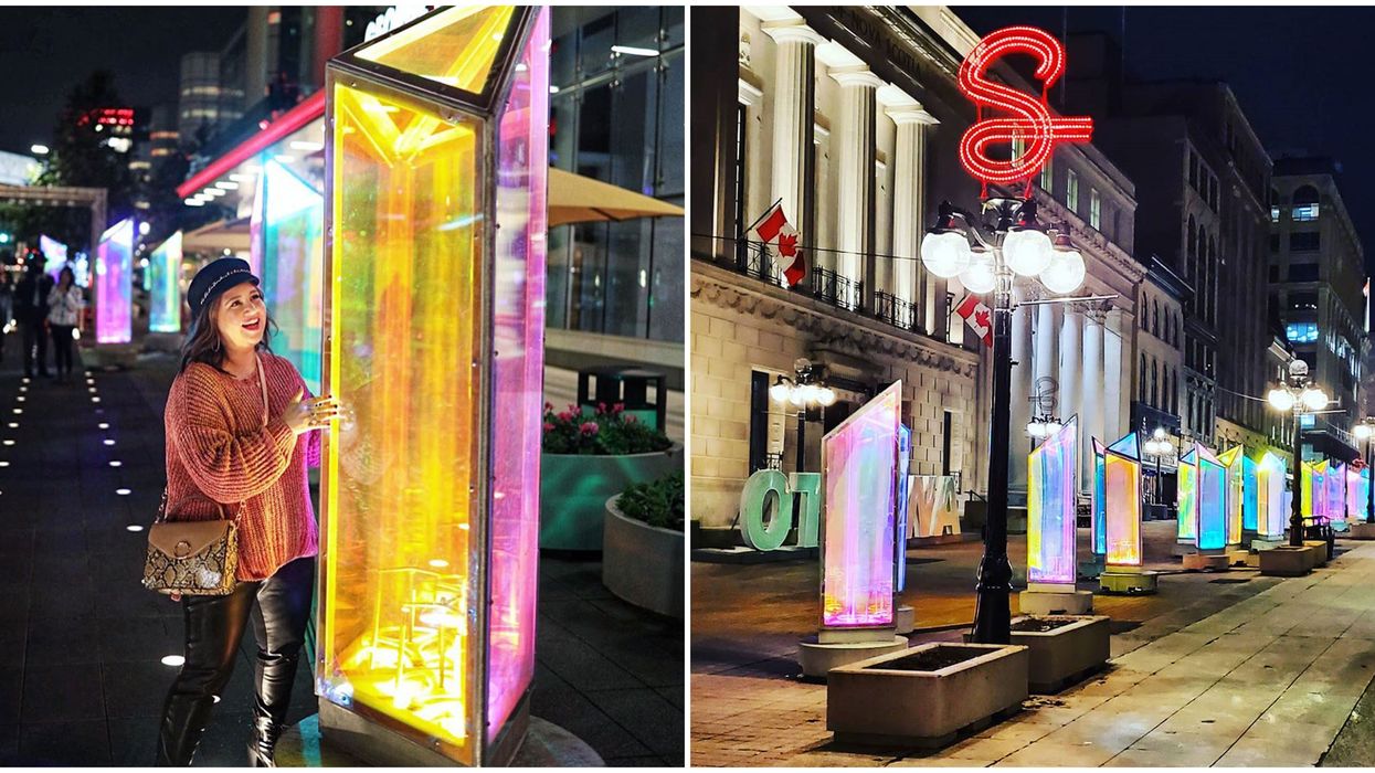 Sparks Street In Ottawa Has A New Magical Glowing Crystal Path To Explore This Month