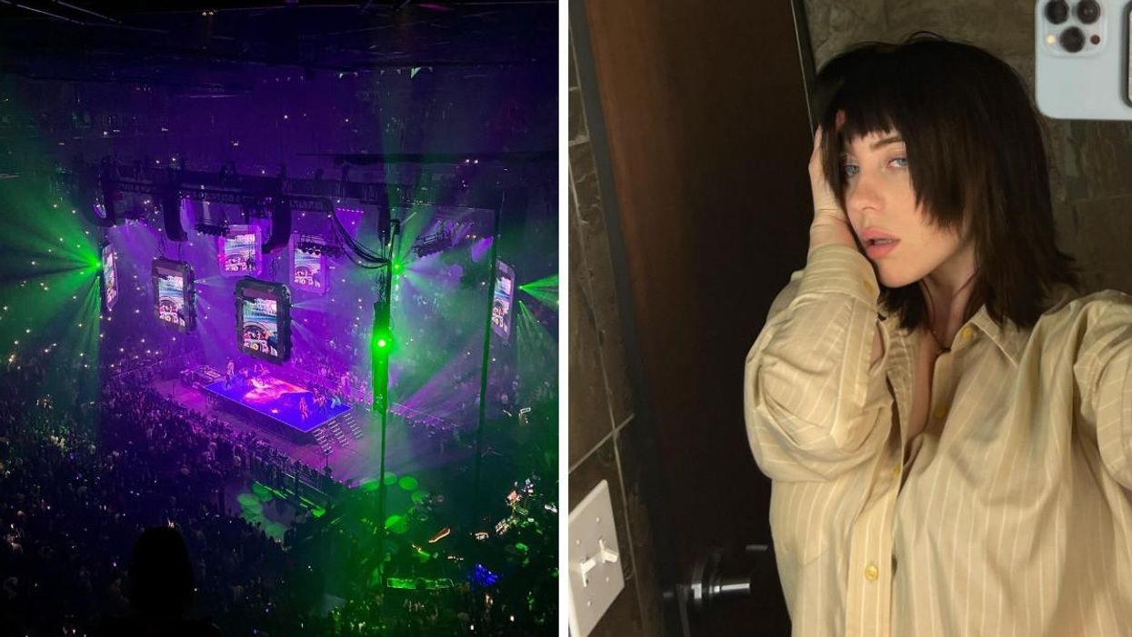 Spectacle au Centre Bell. Droite : Billie Eilish.