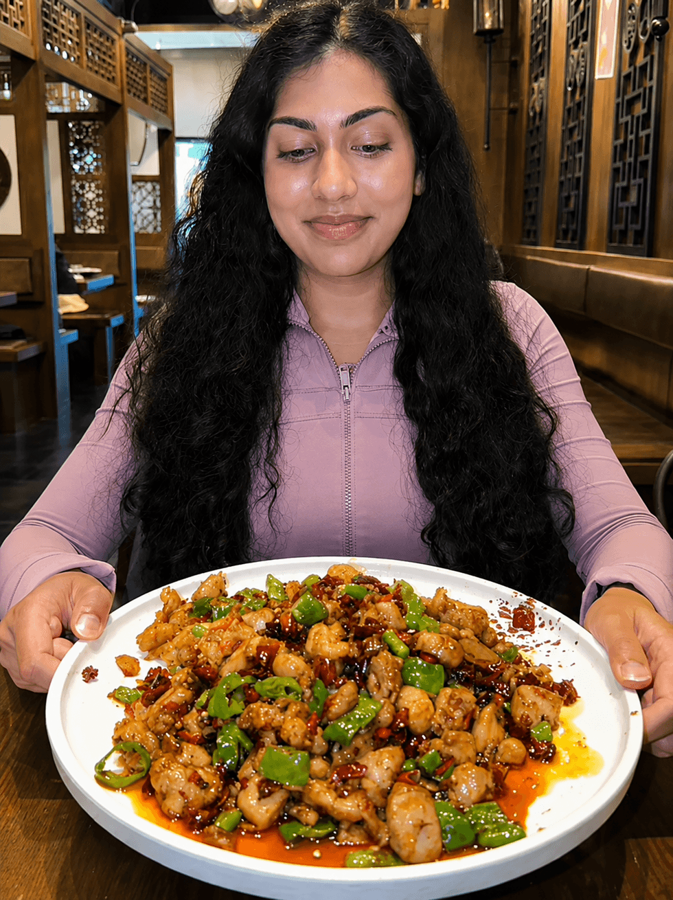 Spicy chicken thighs from A Szechuan Restaurant.u200b