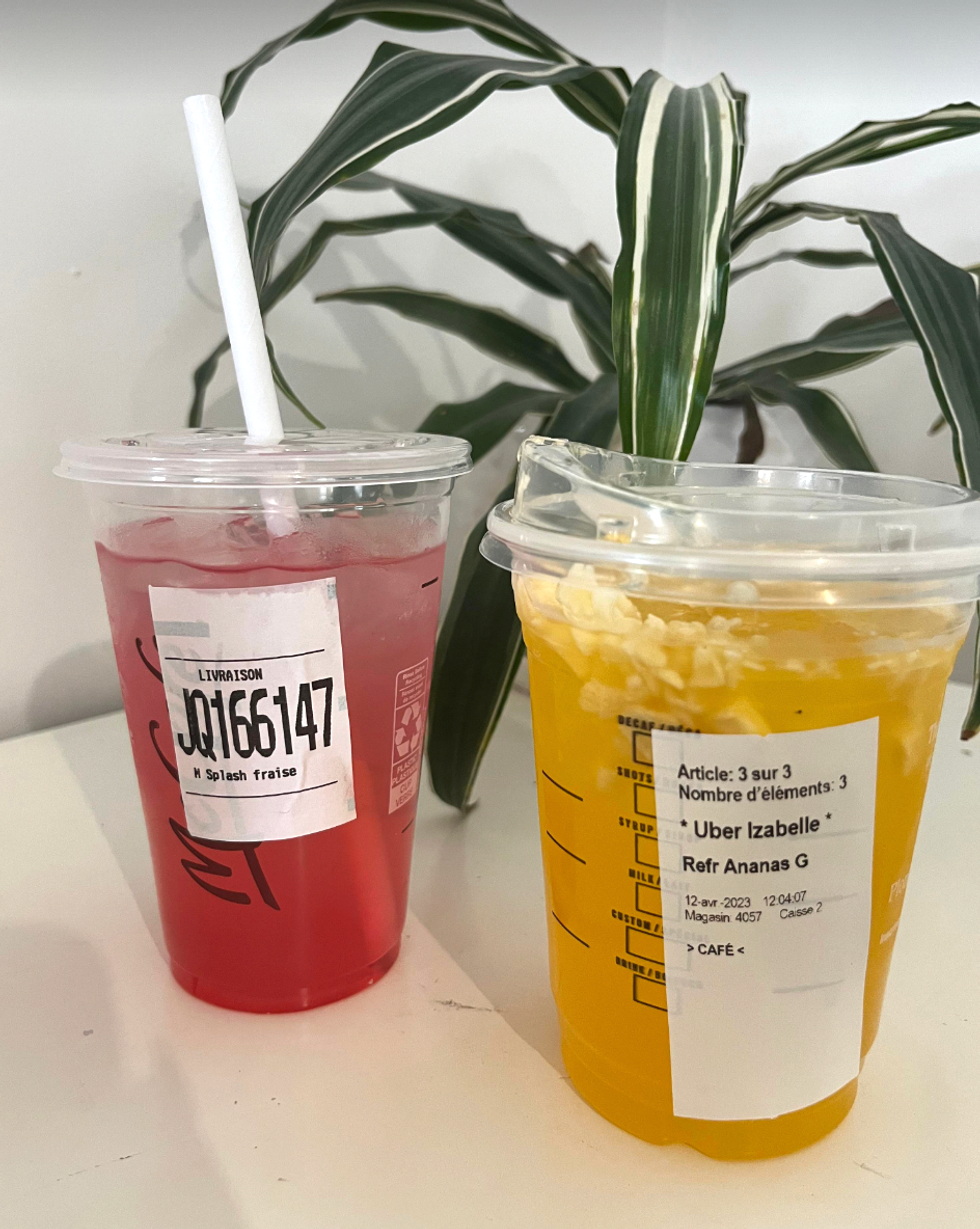 Splash fra\u00eecheur fraise et fruit de la passion et Refreshers ananas et fruit de la passion