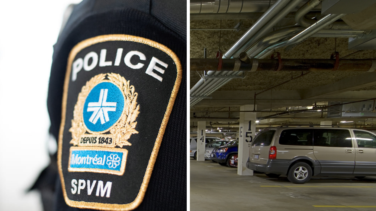 SPVM. Droite : Stationnement souterrain.