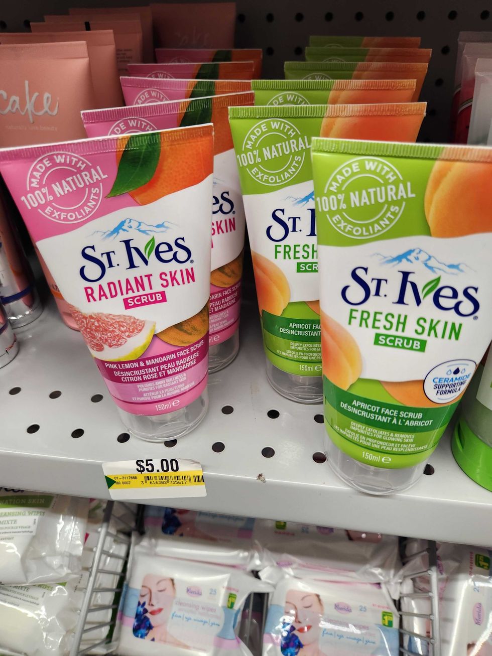St. Ives Scrub from Dollarama in Toronto, $5.00.