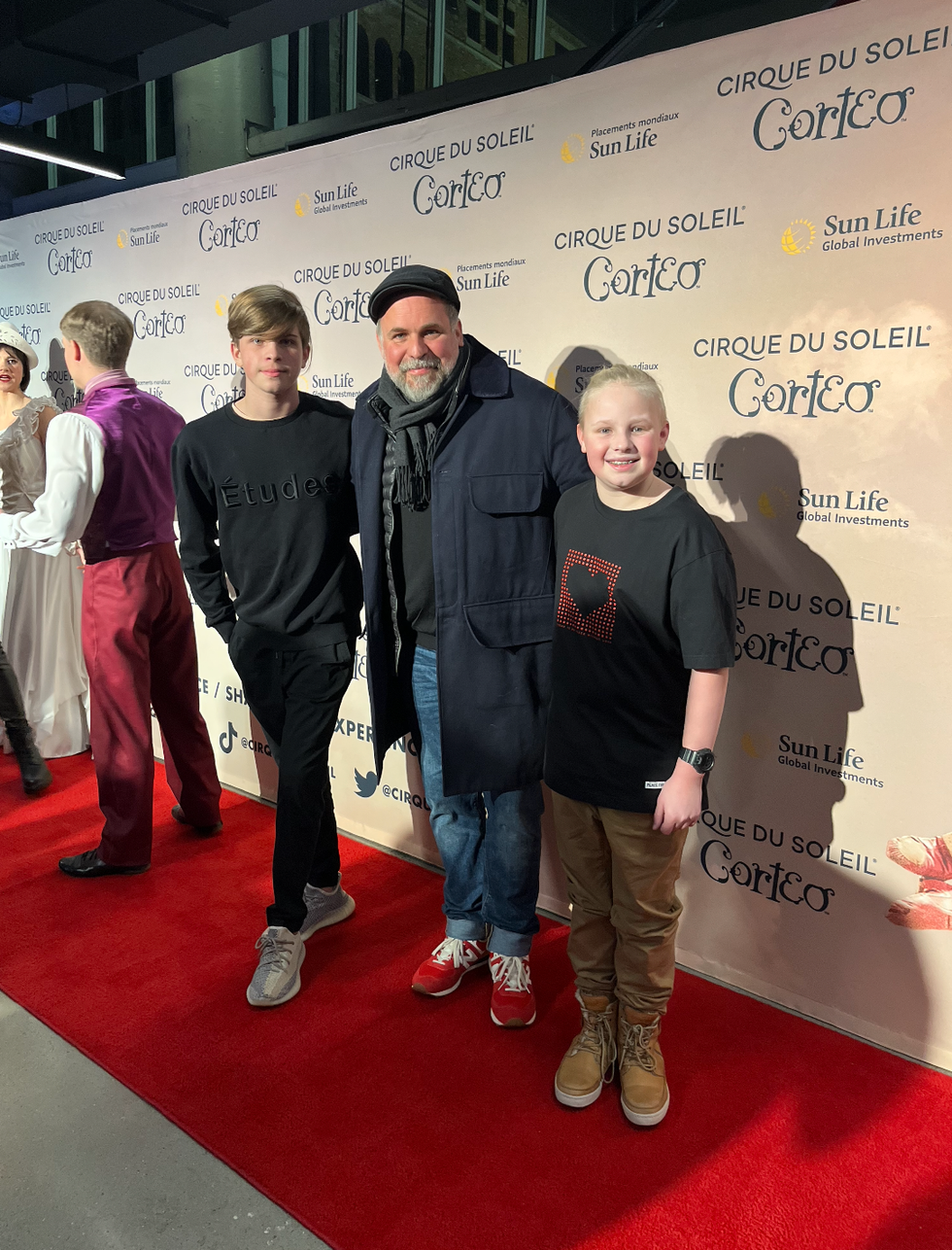 St\u00e9phane Bellavance et ses enfants.