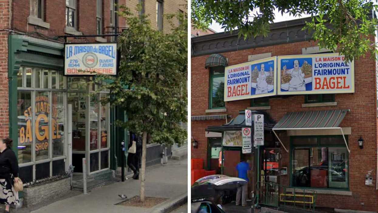 St-Viateur Bagel, à Montréal. Droite : Fairmount bagel, à Montréal.