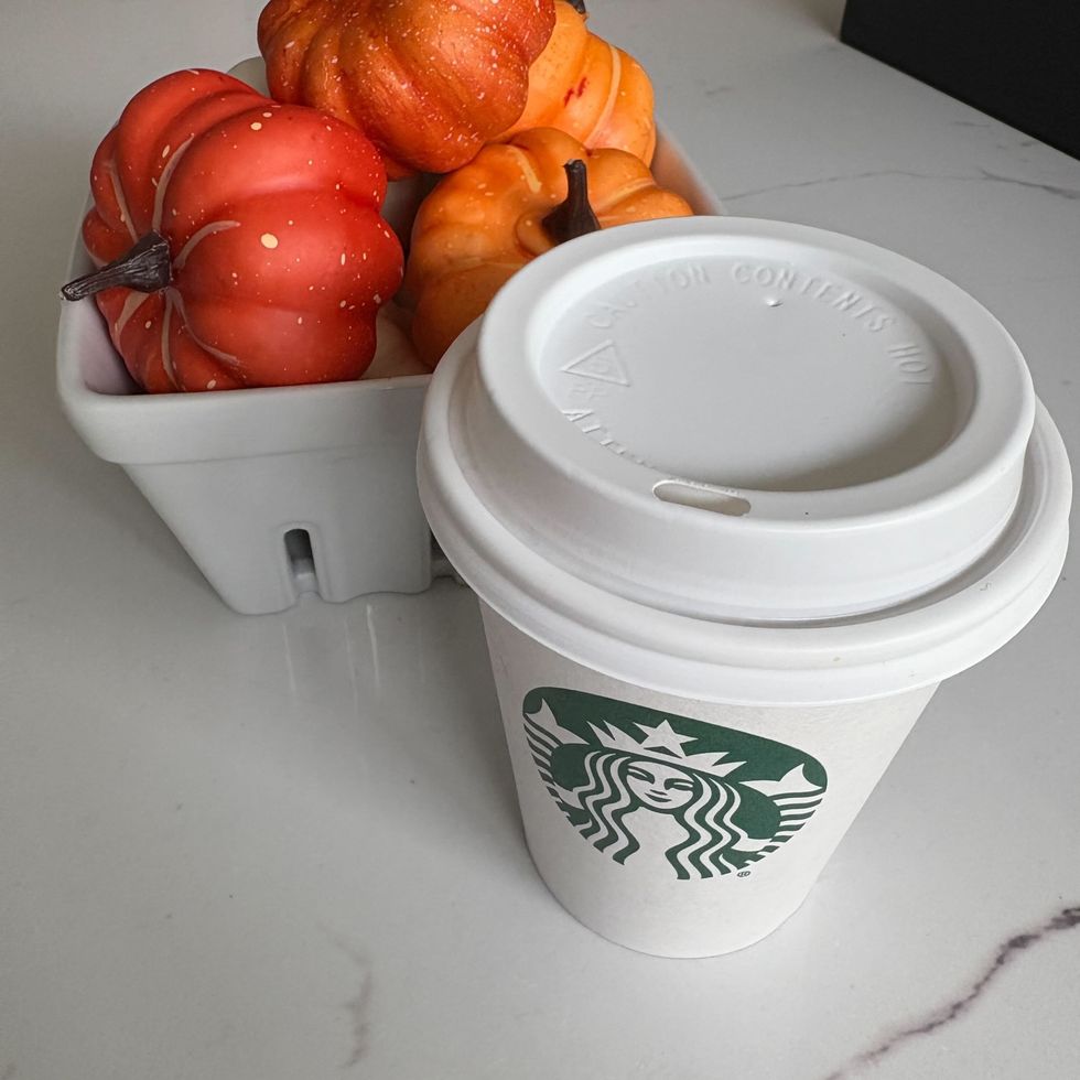 starbucks cup filled with a psl