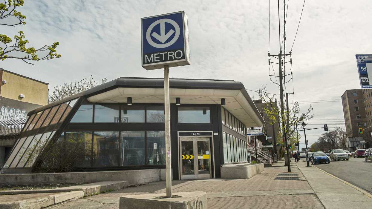 Station Fabre à Montréal.
