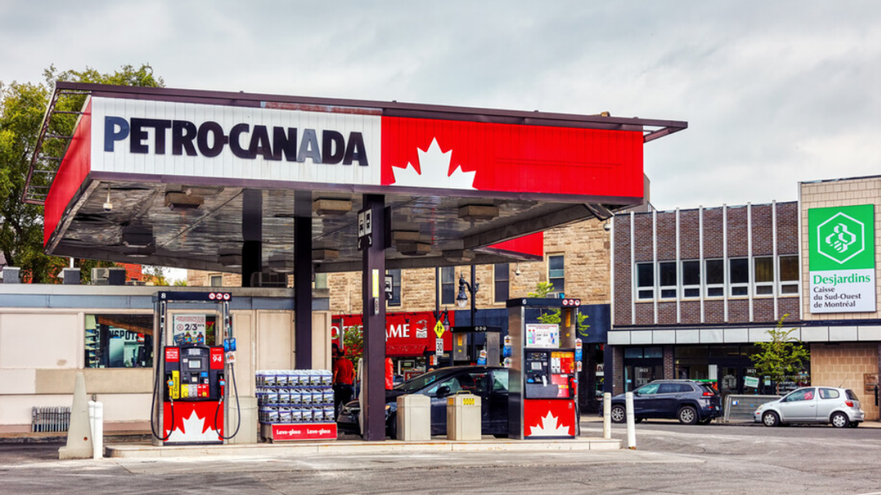 Station-service à Montréal.