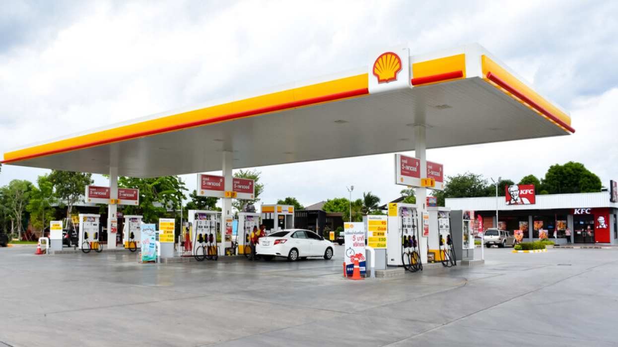 Station-service Shell.