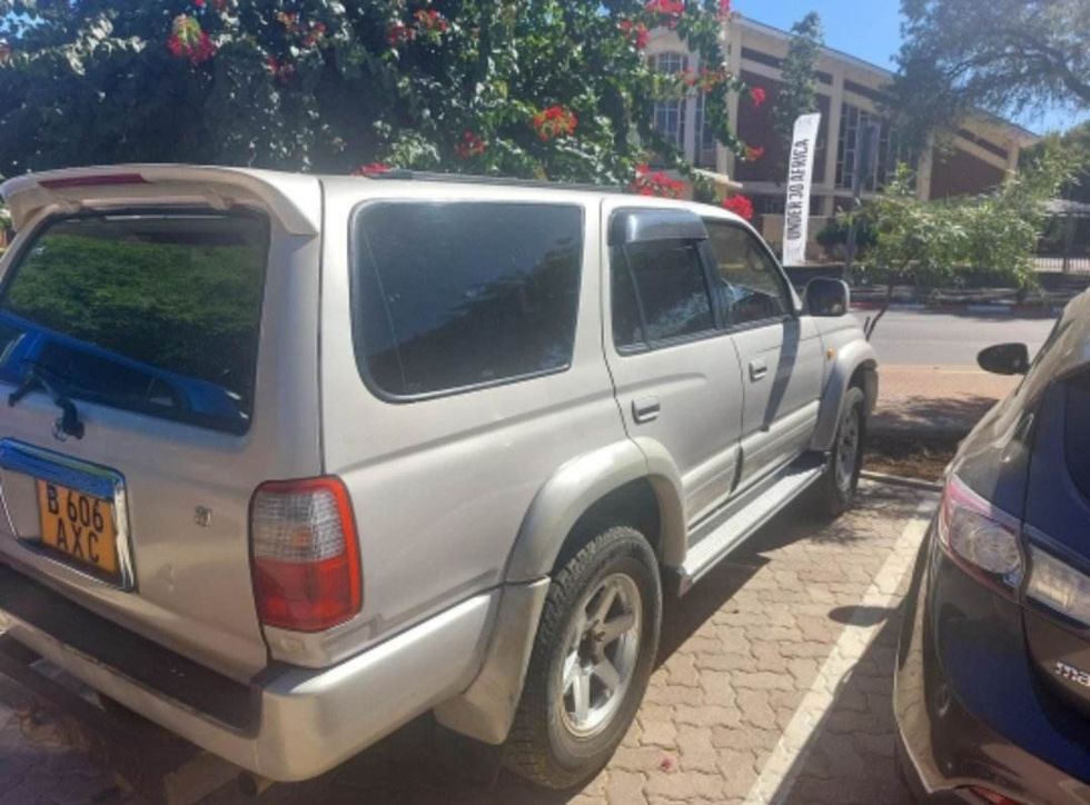 Stationnement \u00e0 Gaborone, Botswana.