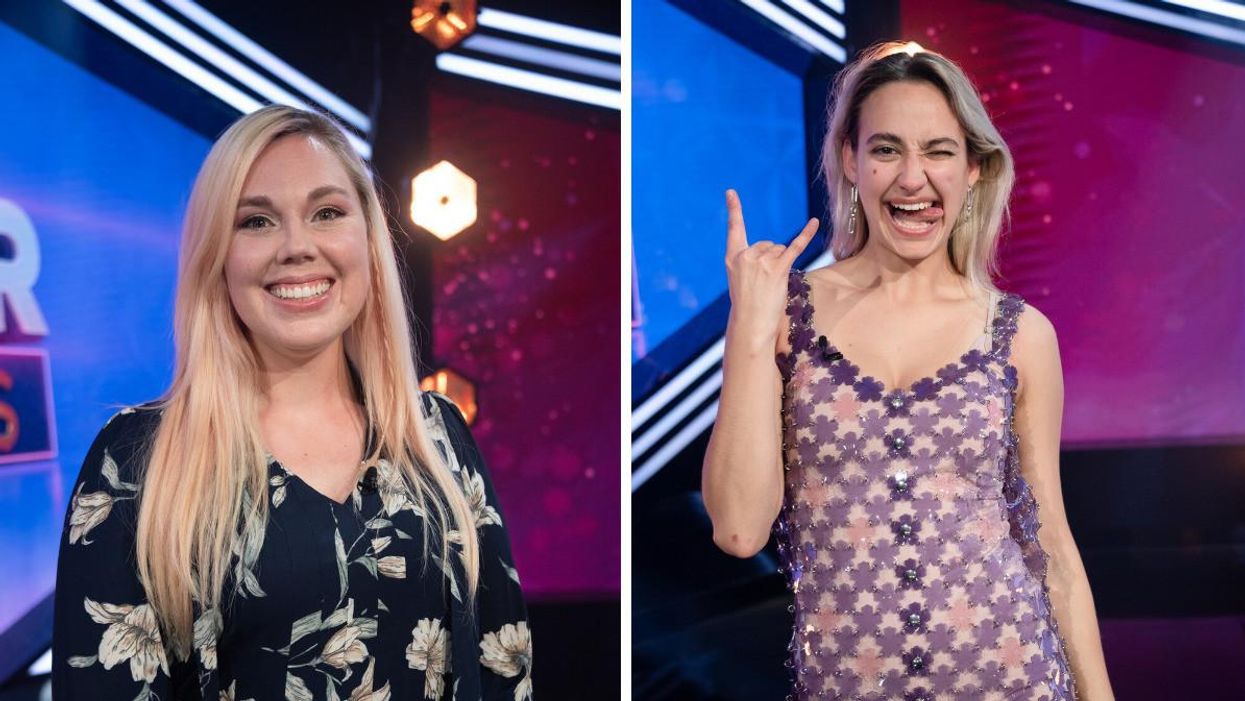 Stéphanie Harvey de Big Brother Célébrités. Droite : Éléonore Lagacé de Big Brother Célébrités.