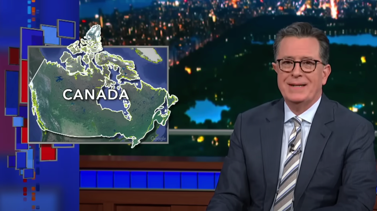 Stephen Colbert talking about Canada.