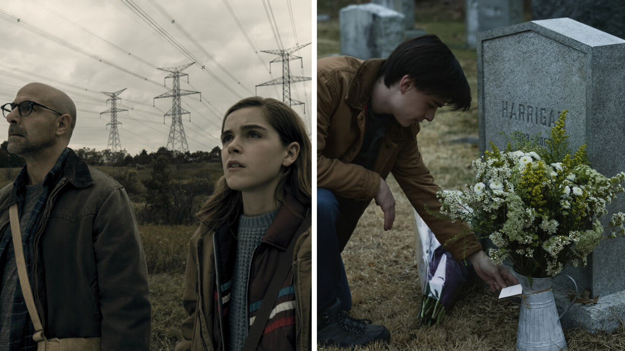 Still image from The Silence. Right: Still image from Mr. Harrigan's Phone.