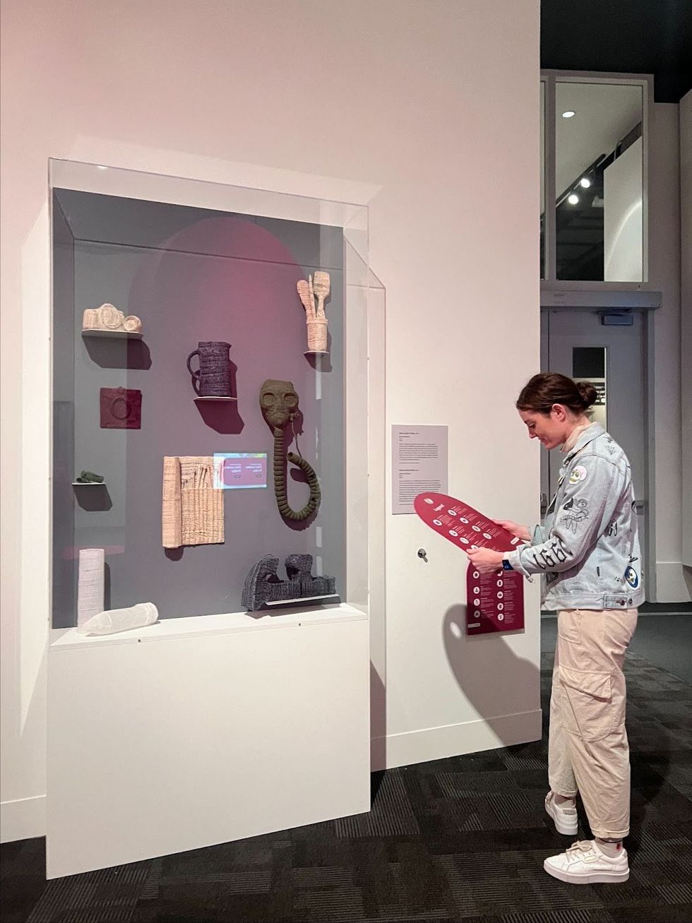 'Storied Objects' by the Museum's first-ever artist-in-residence, Elise Lavallee Findlay, 2024.