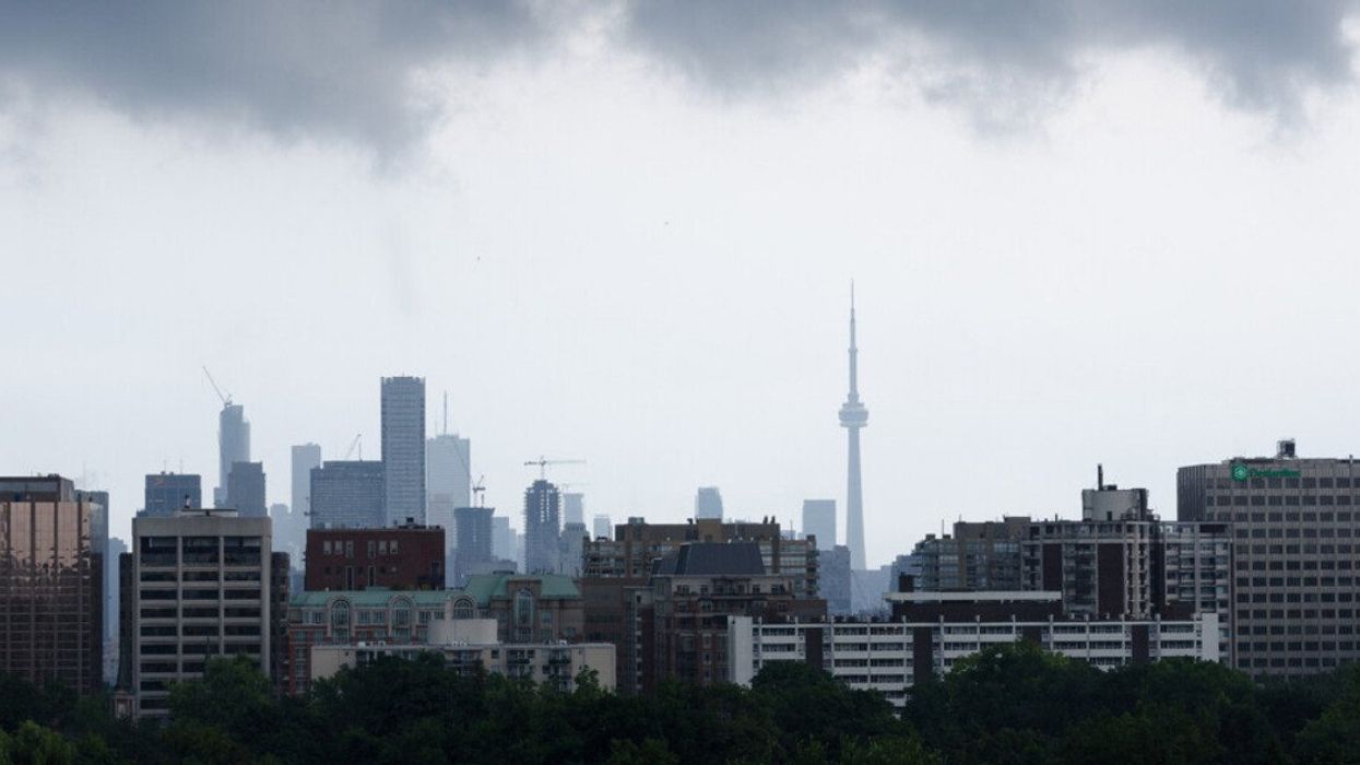 Storm clouds over Toronto.
