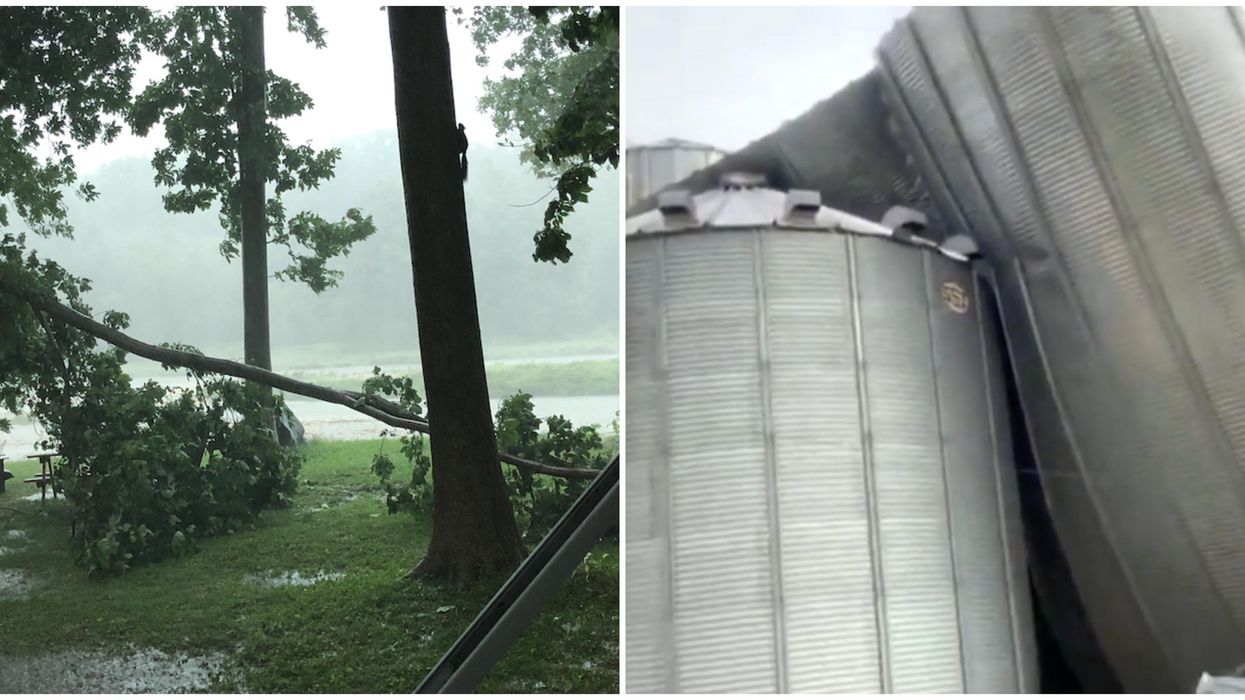 Storm In Ontario On Sunday Caused Flash Flooding & Crushed Houses (PHOTOS)