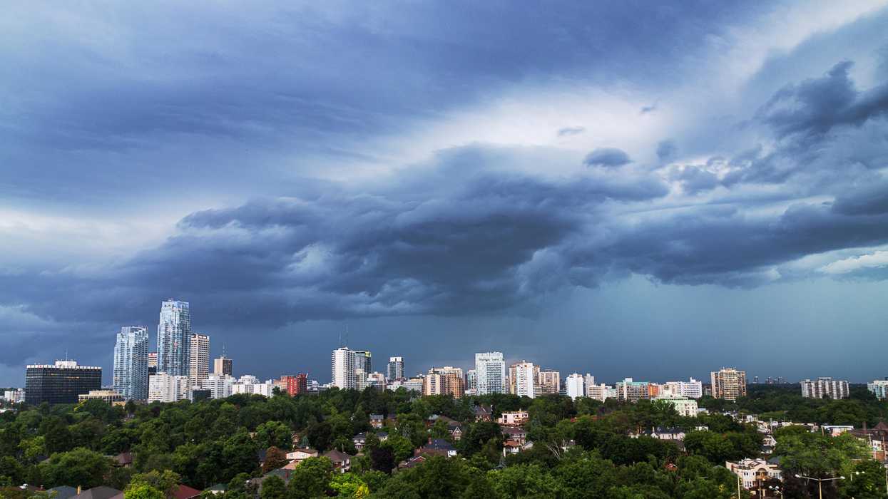 Stormy clouds in Ontario.