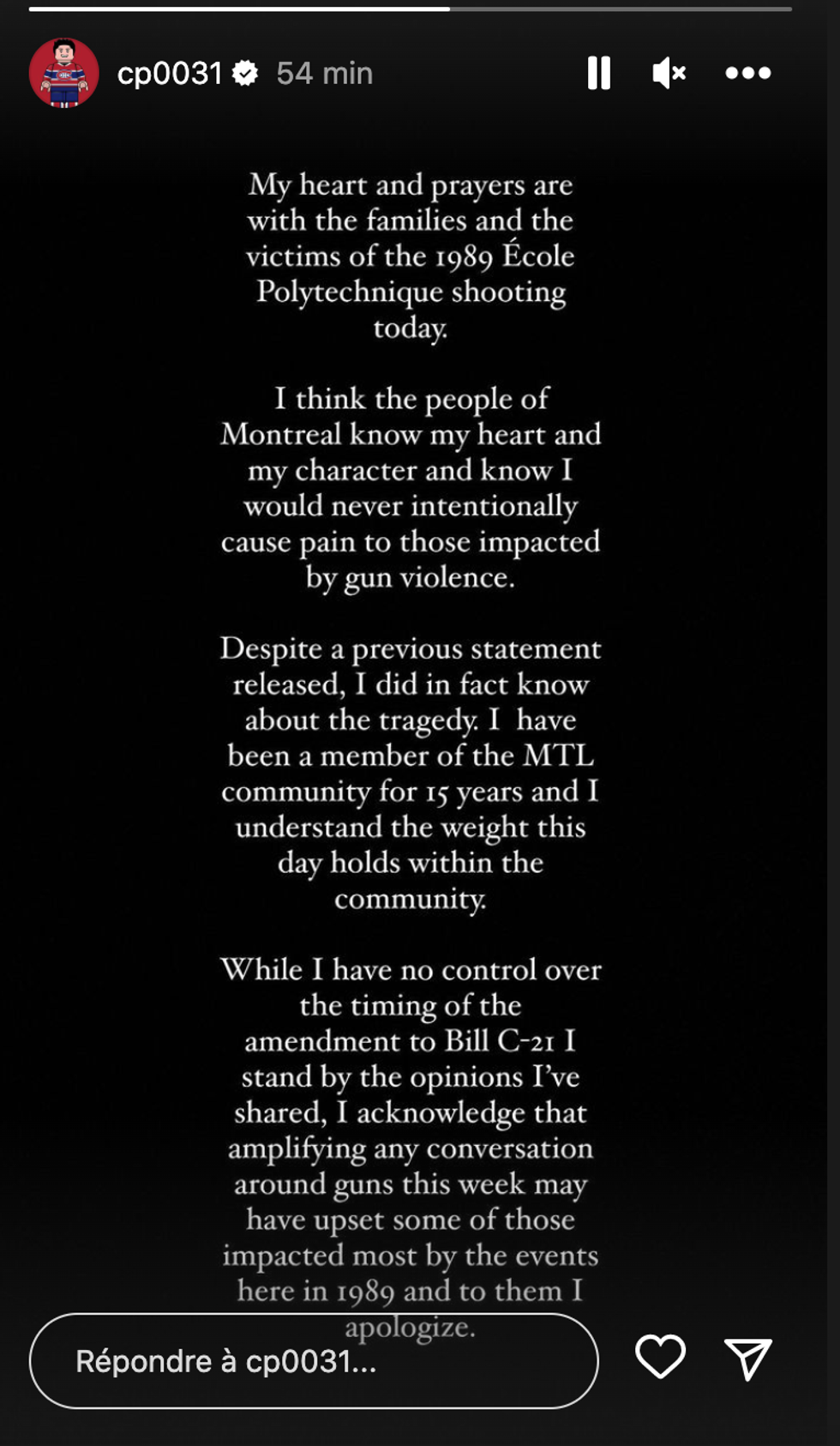 Story de Carey Price.