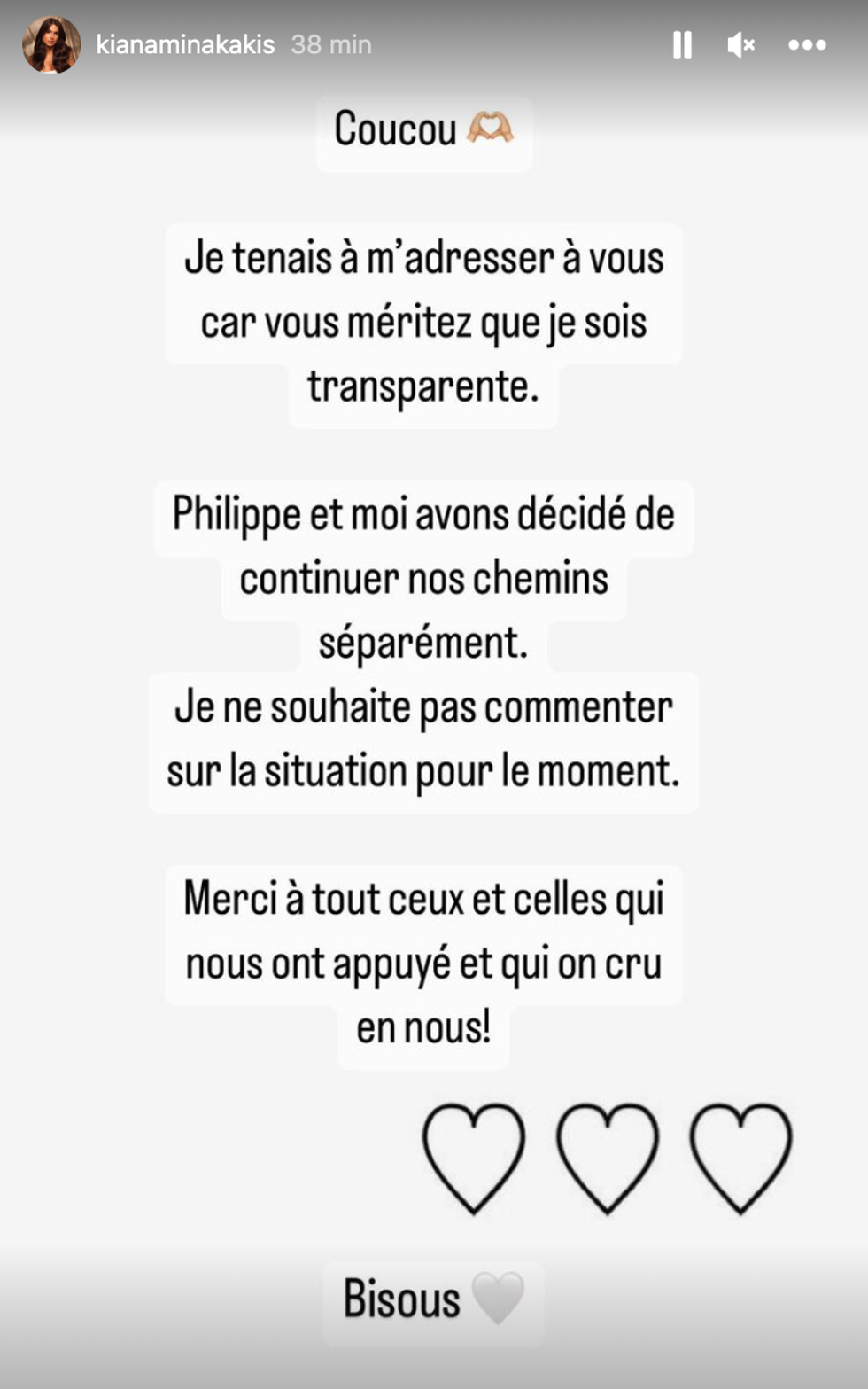 Story de Kiana Minakakis.