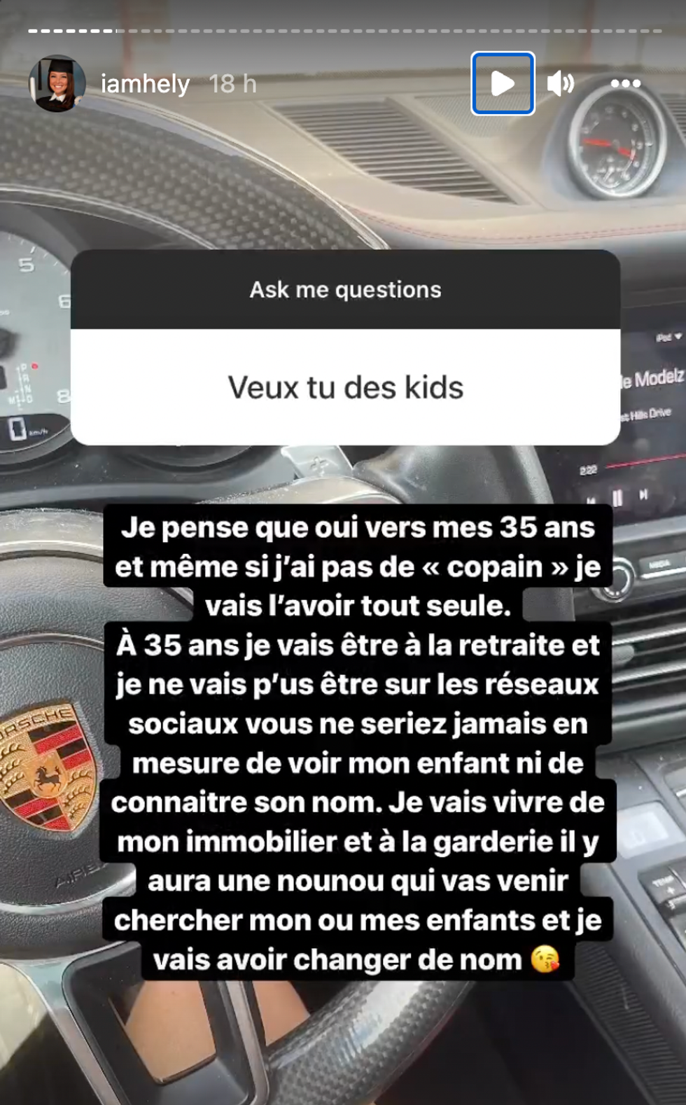 Story Instagram d'H\u00e9l\u00e8ne Boudreau.