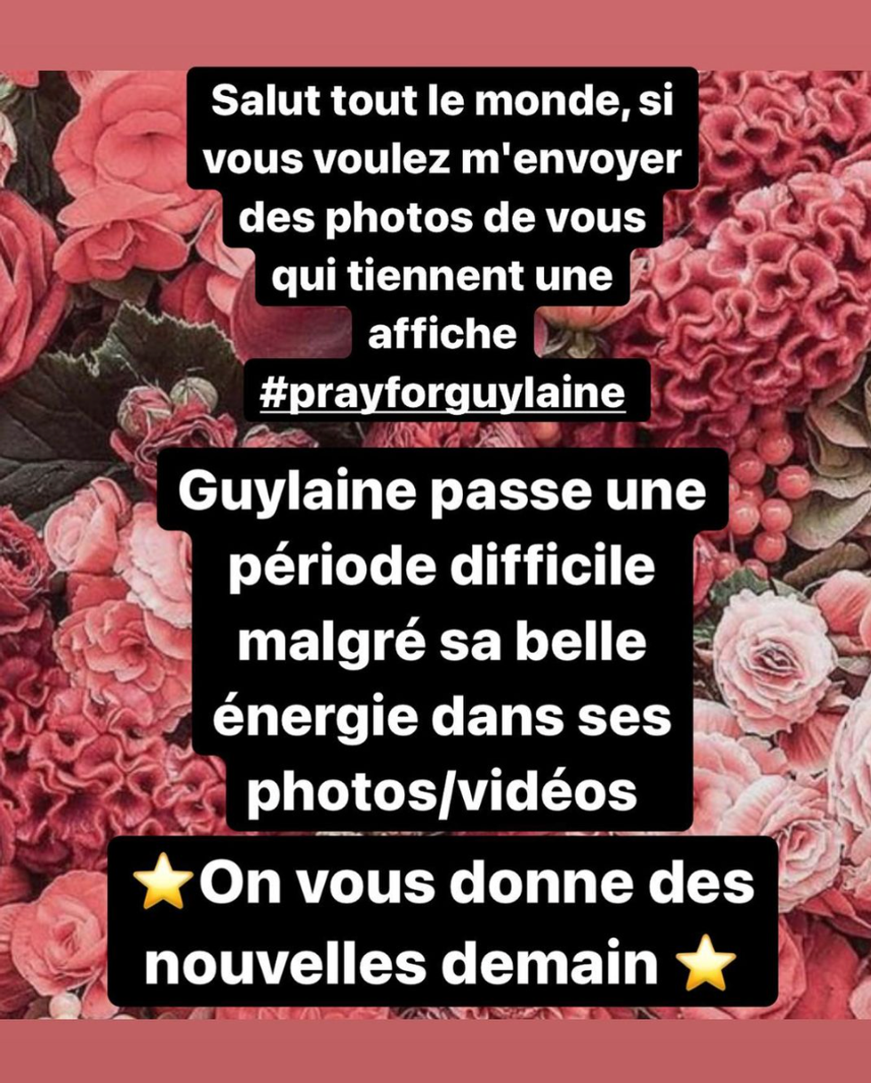 Story Instagram de Guylaine Gagnon.