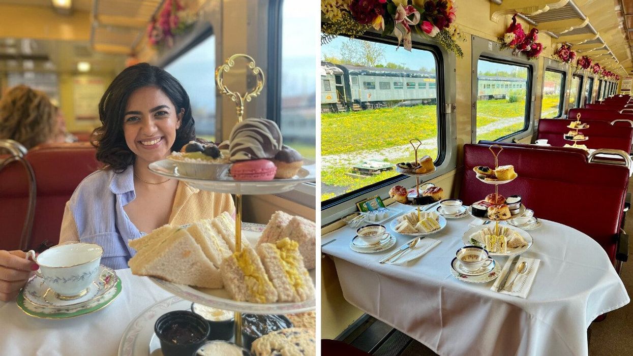 Strawberry Tea train ride in Ontario.