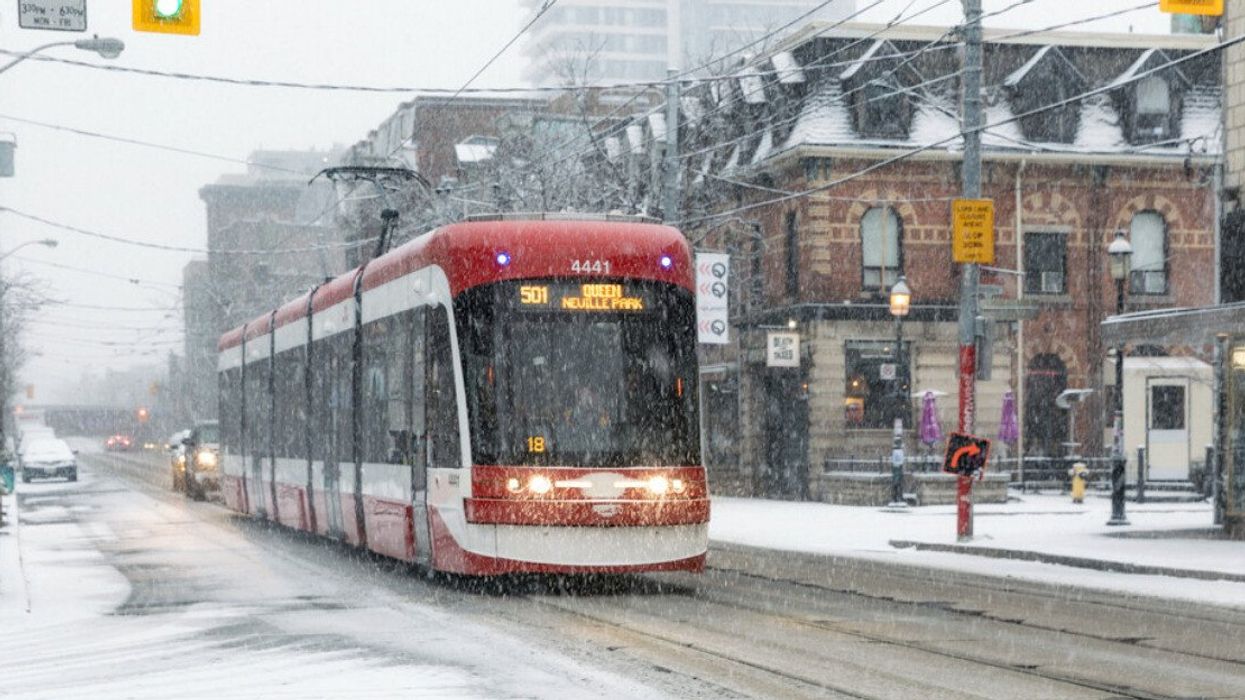 Streetcar in Toronto.