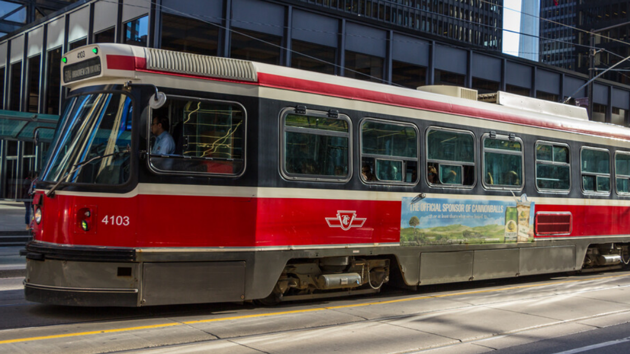 Streetcar in Toronto.
