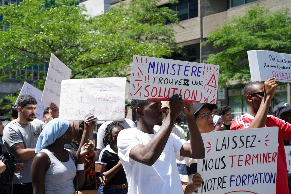 Students protest closure of Montreal college