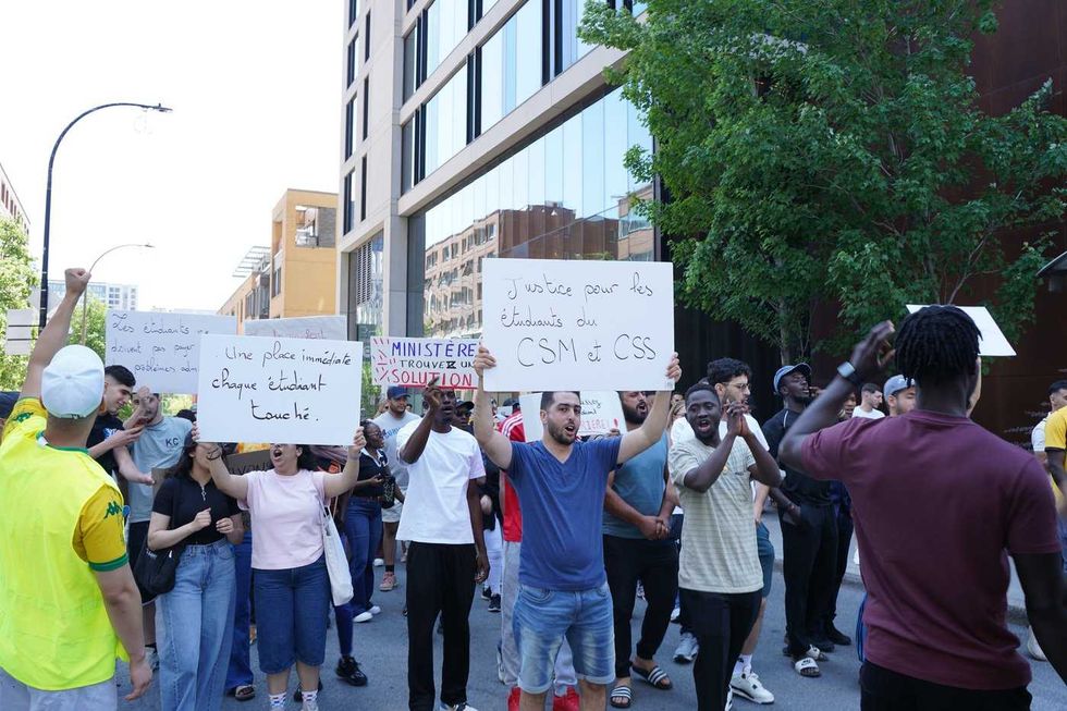 Students protest closure of Montreal college