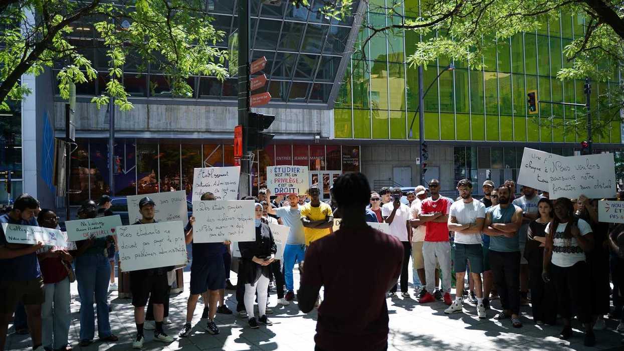 Students protest closure of Montreal college
