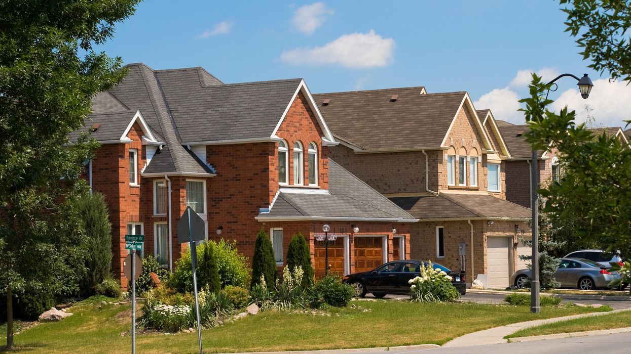 Suburban homes near Toronto.
