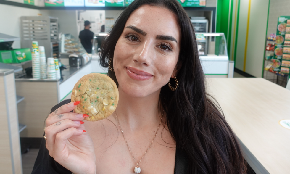 Subway Canada's new Never Miss Lunch Confetti Cookie.