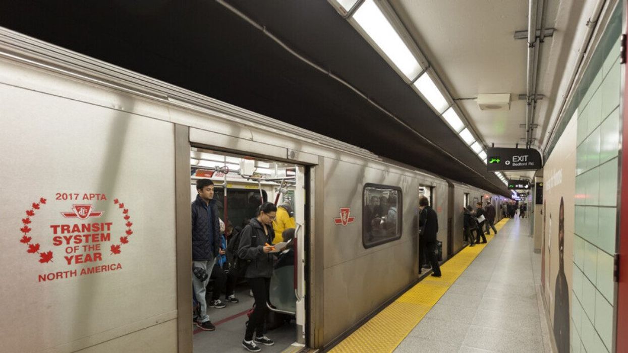 Subway in Toronto.